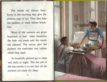 A nurse at a bedside